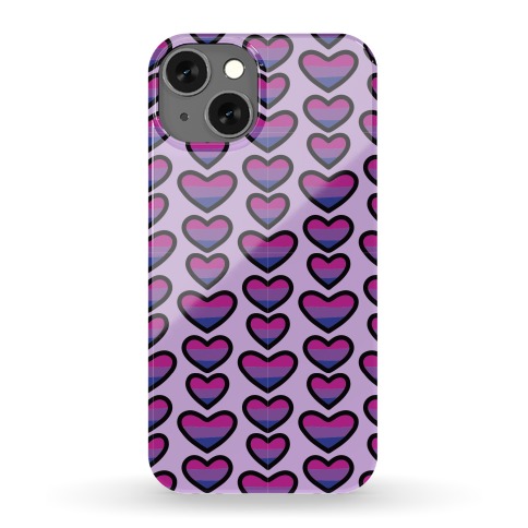 Bisexual Hearts Pattern Phone Case