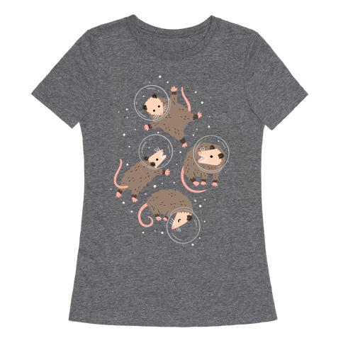 Opossums In Space Womens T-Shirt