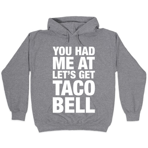 white taco bell hoodie