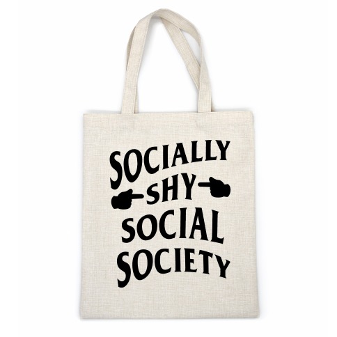 Socially Shy Social Society Casual Tote