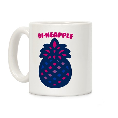 Bi-Neapple Bisexual Pride Pineapple Parody Coffee Mug