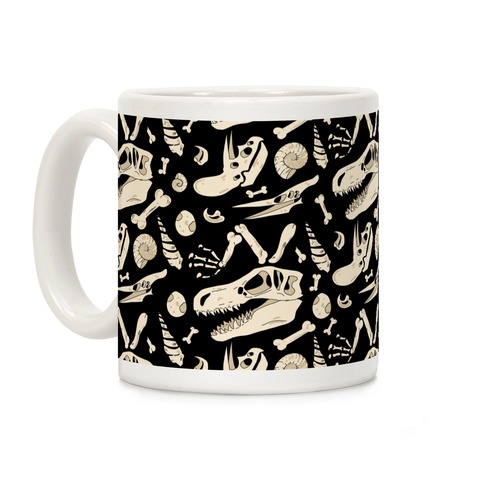 Dino Fossils Pattern Coffee Mug