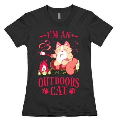 I'm An Outdoors Cat Womens T-Shirt