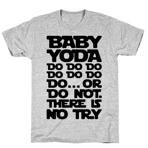 Baby Yoda Baby Shark Parody T-Shirt
