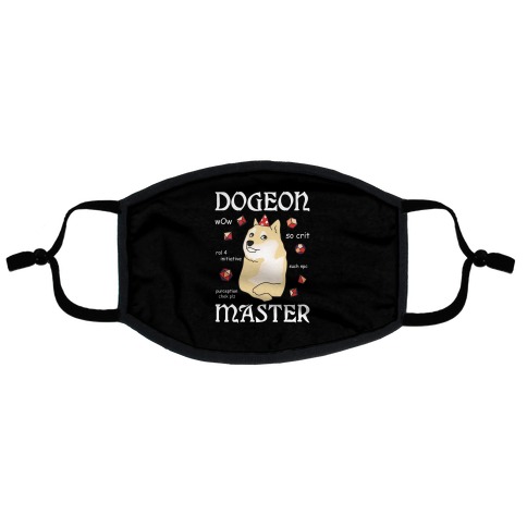 Dogeon Master Doge DM Flat Face Mask