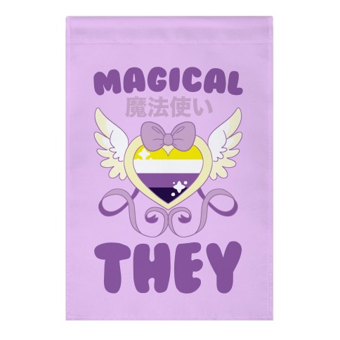 Magical They - Non-binary Pride Garden Flag