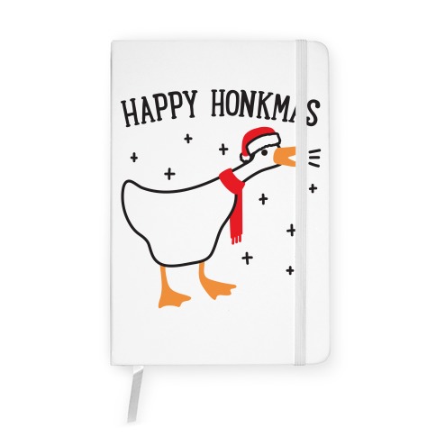 Happy Honkmas Goose Notebook
