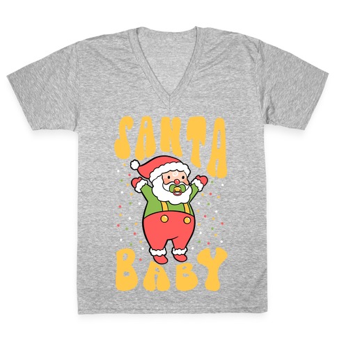 Santa Baby V-Neck Tee Shirt