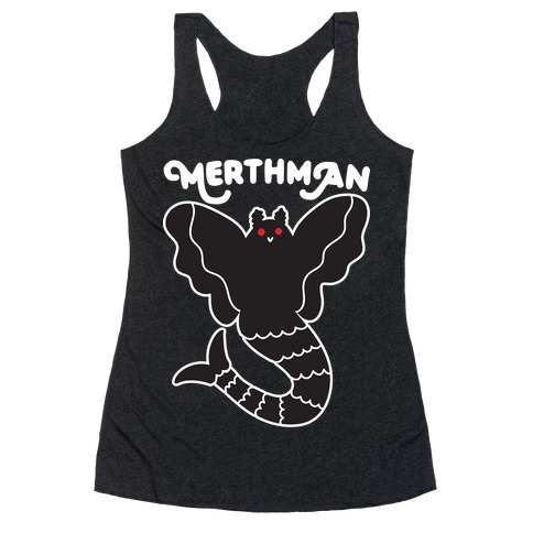 Merthman (Mermaid Mothman) Racerback Tank Top