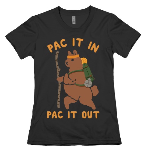 Pac It In Pac It Out Backpacking Alpaca Womens T-Shirt