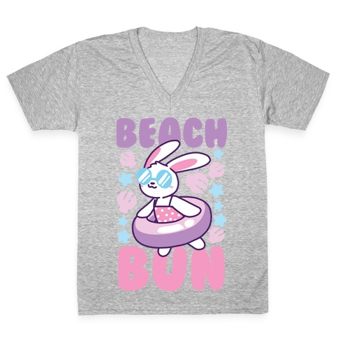 Beach Bun V-Neck Tee Shirt