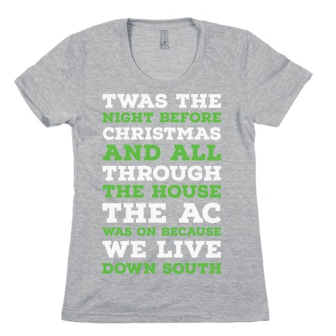Twas The Night Before Christmas Womens T-Shirt