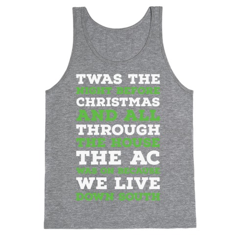 Twas The Night Before Christmas Tank Top
