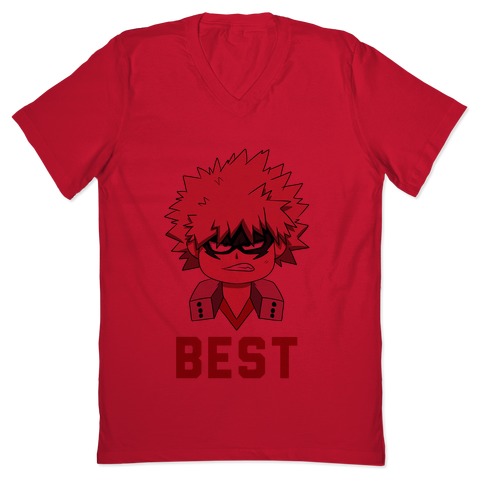 Best Friends Bakugo V Neck Tee Shirts Lookhuman