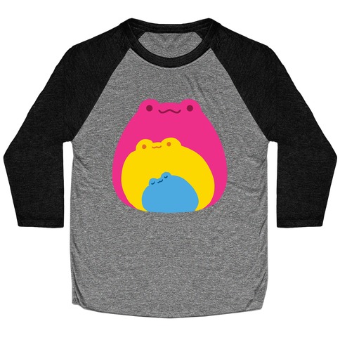 Frogs In Frogs In Frogs Pansexual Pride Baseball Tee