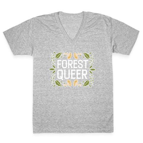 Forest Queer  V-Neck Tee Shirt