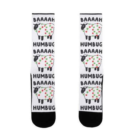 Baaaaah Humbug Sock