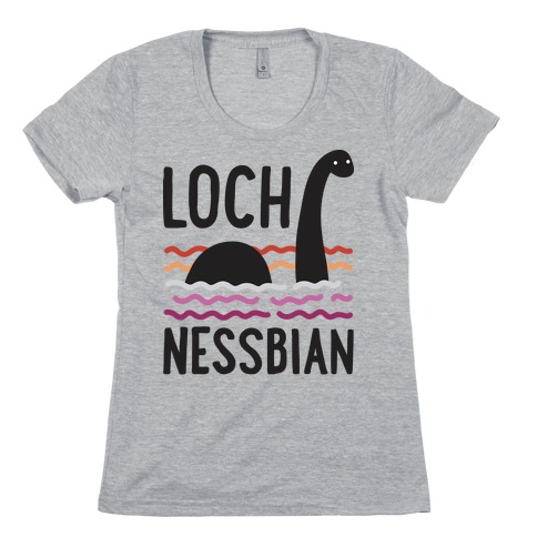 Loch Nessbian Lesbian Womens T-Shirt