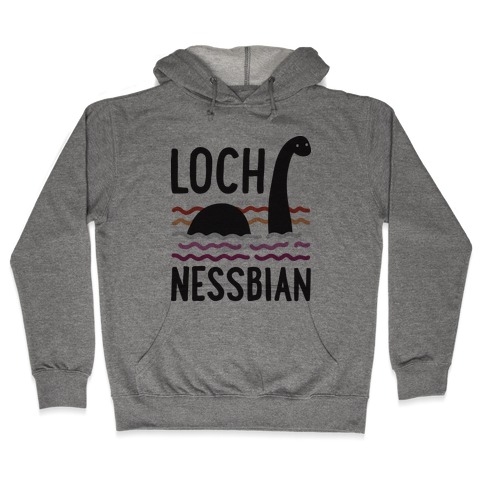 Loch Nessbian Lesbian Hooded Sweatshirt