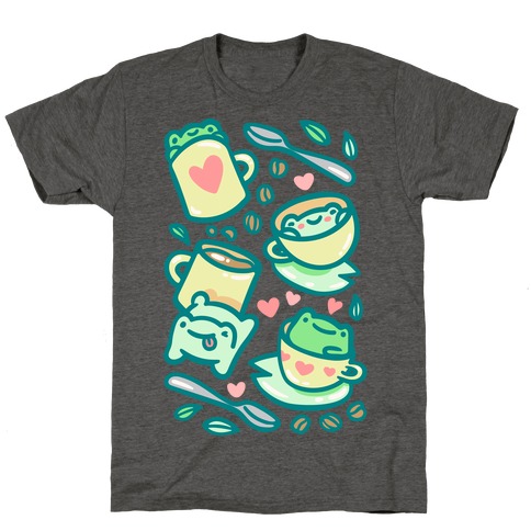 Coffee And Tea Frogs T-Shirt