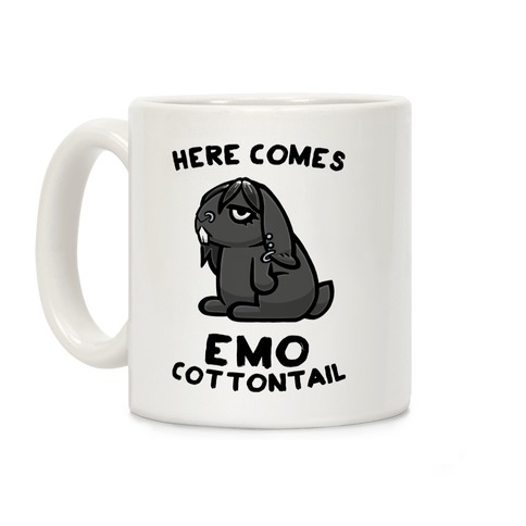 Here Comes Emo Cottontail Coffee Mug