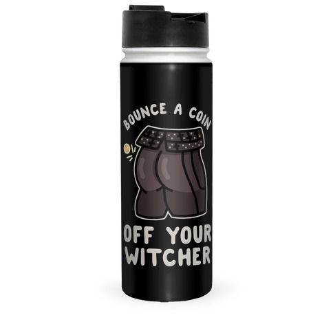 Bounce a Coin Off Your Witcher Travel Mug