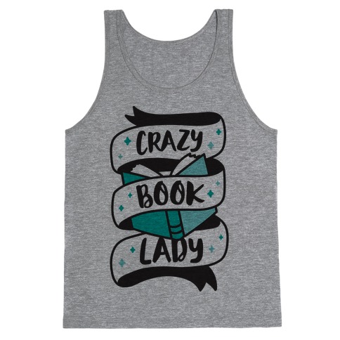 Crazy Book Lady Tank Top
