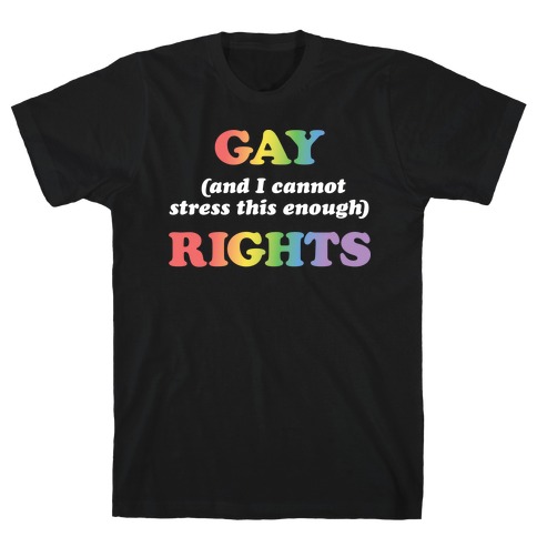 Gay (and I cannot stress this enough) Rights T-Shirt