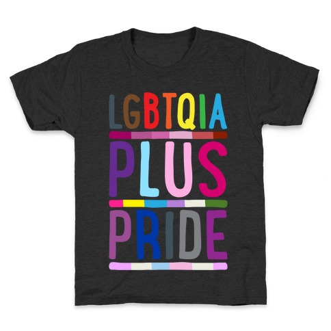 LGBTQIA Plus Pride White Print Kids T-Shirt