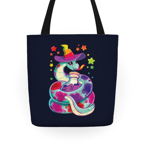 90's Rainbow Snake Witch Tote