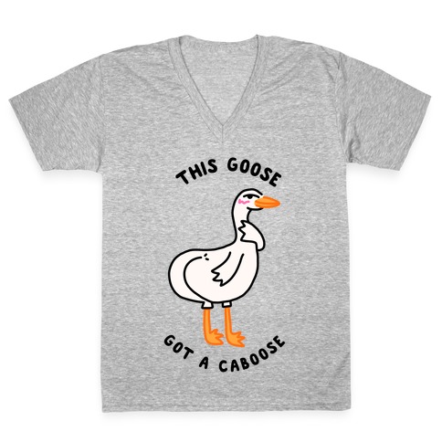 Goose Caboose V-Neck Tee Shirt