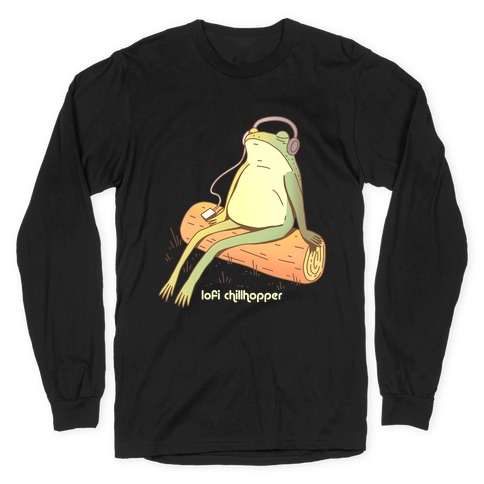 Lofi Chillhopper Frog Long Sleeve T-Shirt