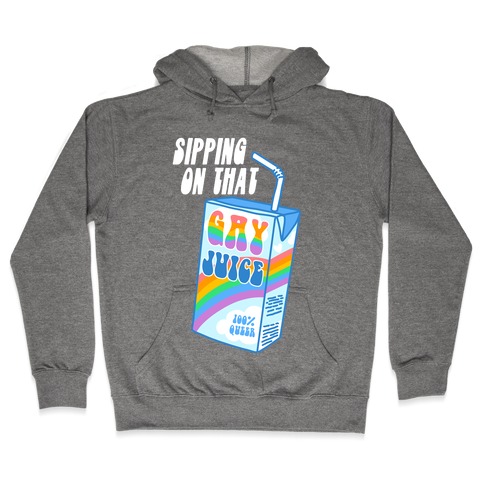 Gay Juice Juice Box Hooded Sweatshirt