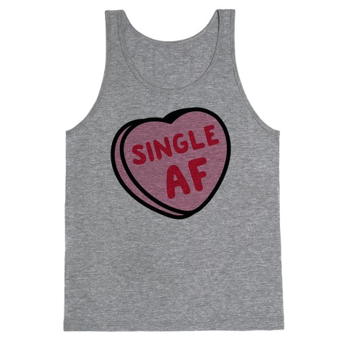 Single AF Candy Heart Tank Top