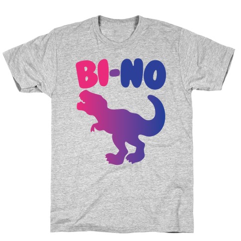 Bi-No Parody White Print T-Shirt