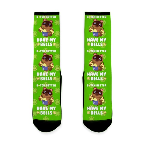 B*tch Better Have My Bells - Animal Crossing Sock