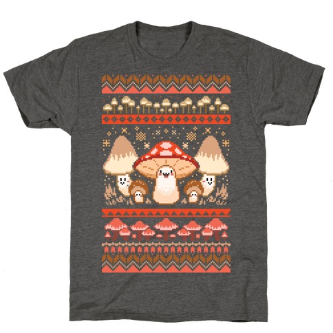 Mushroom Ugly Christmas Sweater T-Shirt