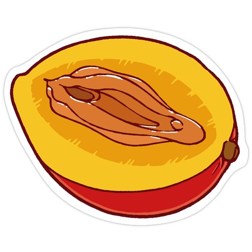 Fruity Vaginas Mango Die Cut Sticker