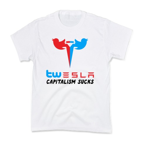 Twesla Capitalism Sucks Kids T-Shirt