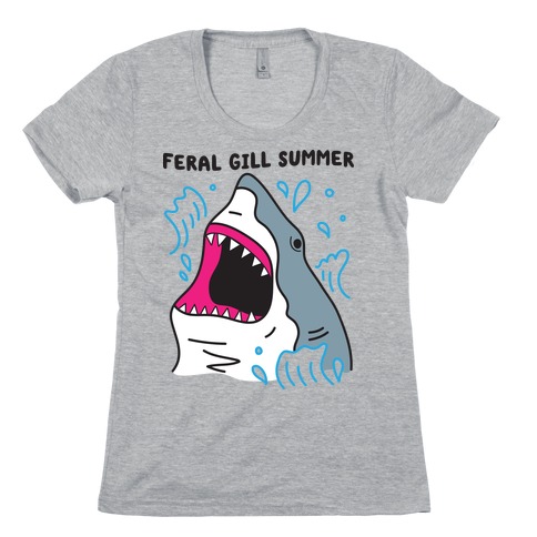 Feral Gill Summer Shark Womens T-Shirt