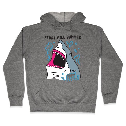 Feral Gill Summer Shark Hooded Sweatshirt