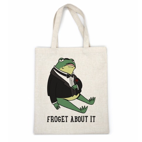 Froget About It Frog Mafia Parody Casual Tote