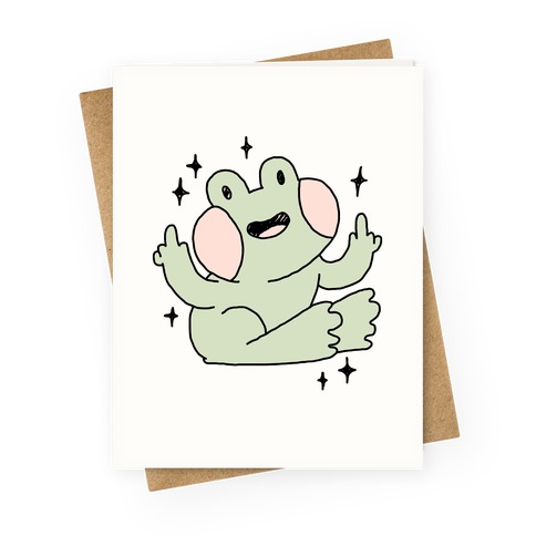 Flicky Frog  Greeting Card