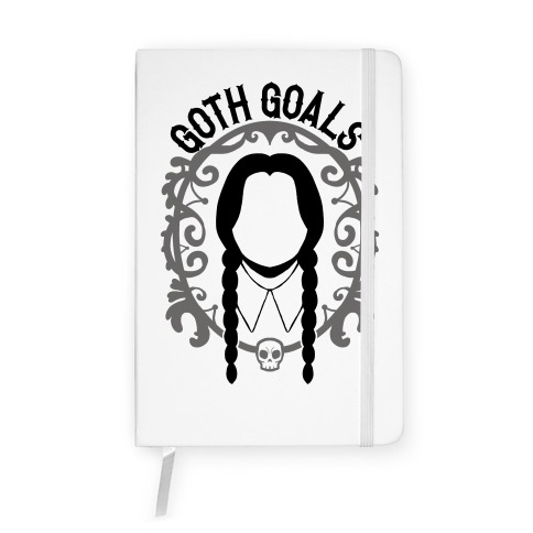Wednesday Addams Goth Goals Notebook