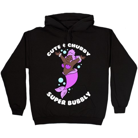 Cute & Chubby Super Bubbly Purple Hooded Sweatshirt