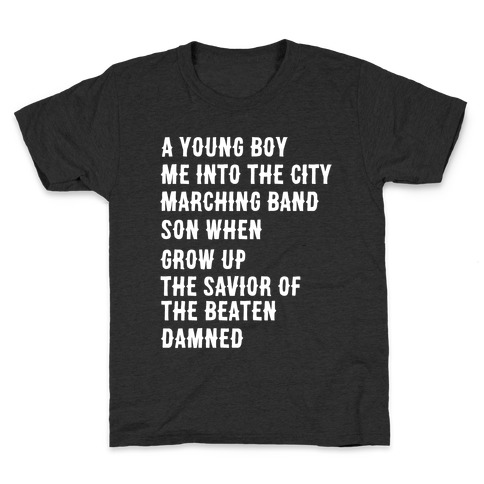When I Was a Young Boy (1 of 2 pair) Kids T-Shirt