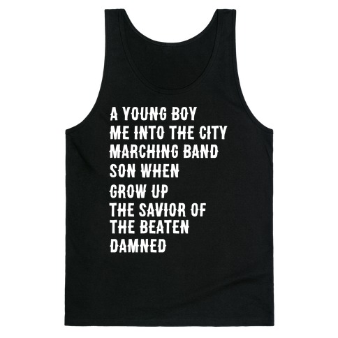 When I Was a Young Boy (1 of 2 pair) Tank Top