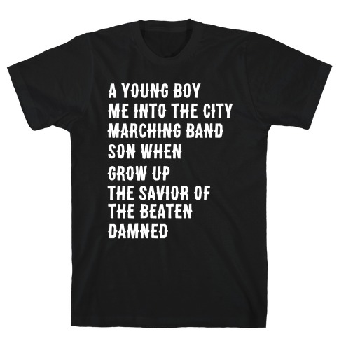 When I Was a Young Boy (1 of 2 pair) T-Shirt