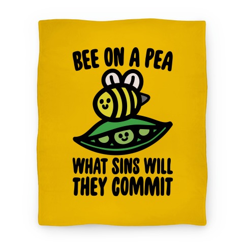 Bee On A Pea What Sins Will They Commit Blanket