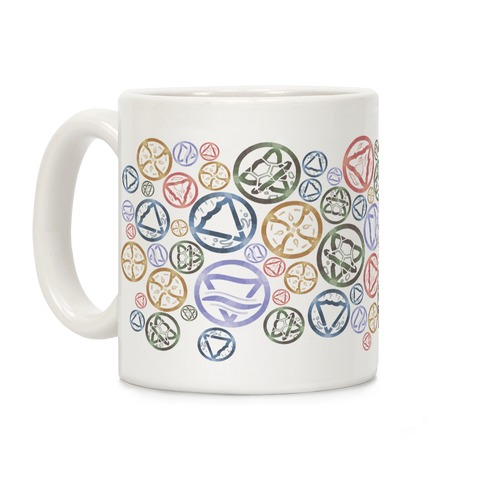 Witch's Elements Pattern Coffee Mug